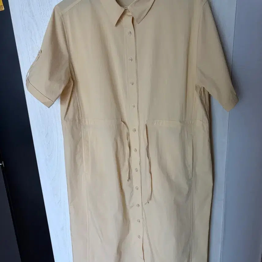 [BUNJANG] Yellow Shirt Dress / 옐로우 셔츠 원피스(새상품)