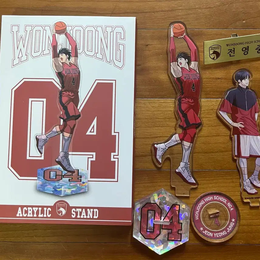 [BUNJANG] Garbage Time Jeon Young-joong Acrylic Stand &amp; Name Tag Bundle / 가비지타임 전영중 아크릴스탠드 명찰 일괄