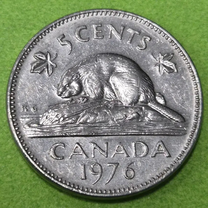 [BUNJANG] 1976 Canadian 5 Cent Coin / 1976 캐나다5센트 동전 M3705