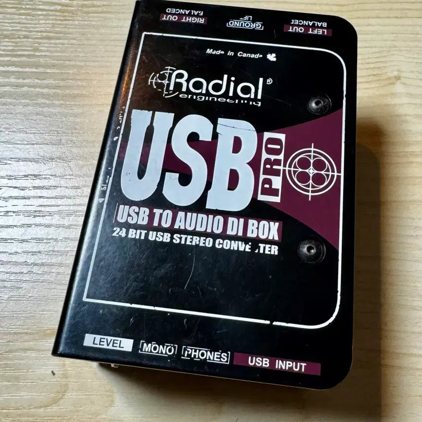 [BUNJANG] Radial USBPRO Stereo DI Box / radial USBPRO DI박스