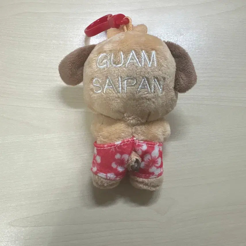 [BUNJANG] Pochacco Hawaiian Shirt Guitar Plush Charm / 괌 포챠코 인형 정품