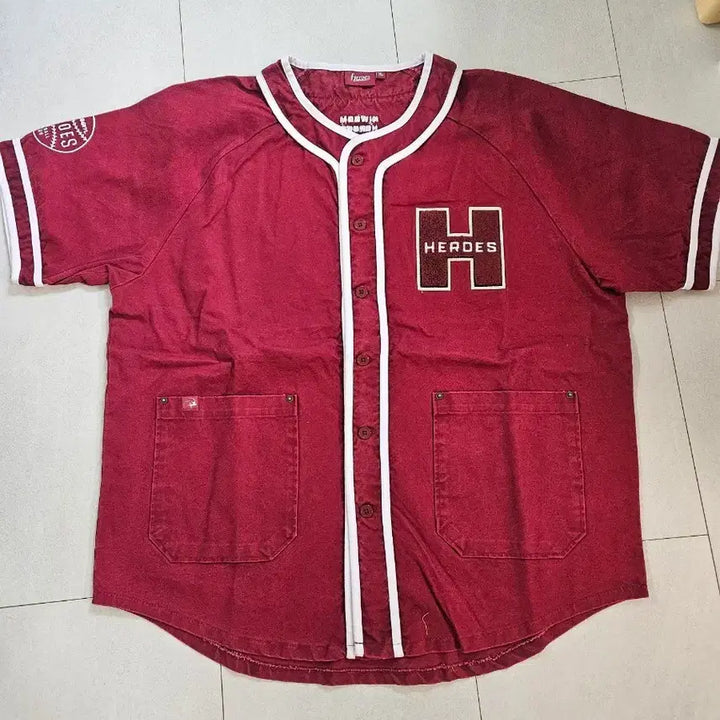[BUNJANG] Musinsa x Kiwoom Heroes 2025 Burgundy Baseball Jersey XL / XL 무신사 x 키움히어로즈 25 버건디 유니폼 야구복