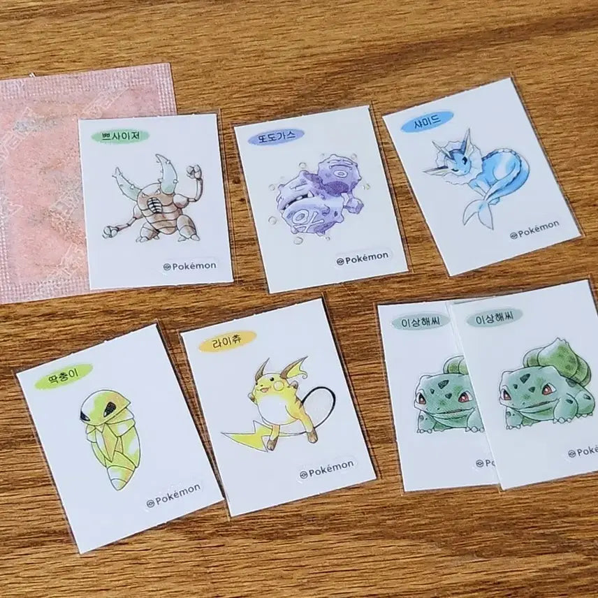 [BUNJANG] Pokemon Artwork Ttibusil Trading / 포켓몬 아트워크 띠부씰 교환