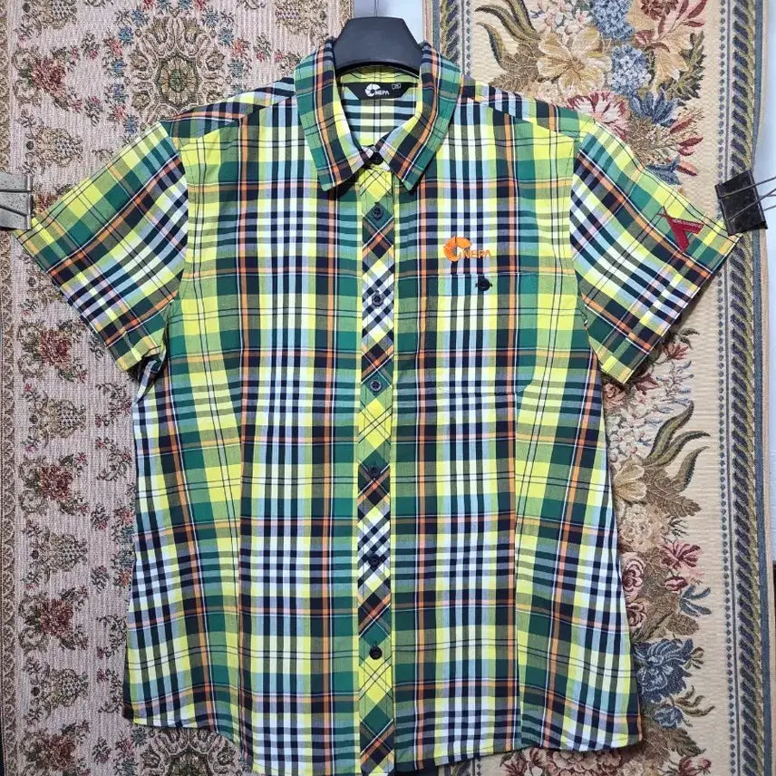 [BUNJANG] Nepa Checkered Hiking Shirt / 95여 네파 체크 등산 셔츠 상태A