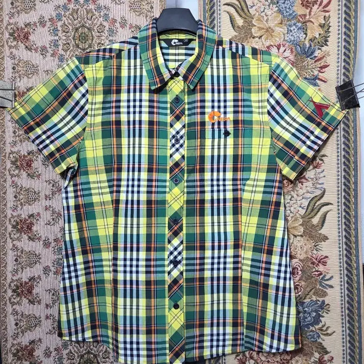 [BUNJANG] Nepa Checkered Hiking Shirt / 95여 네파 체크 등산 셔츠 상태A