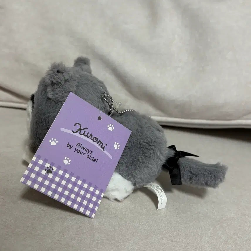 [BUNJANG] Sanrio Kuromi Cat Mascot Plush Doll / 산리오 쿠로미 네코 고양이 마스코트