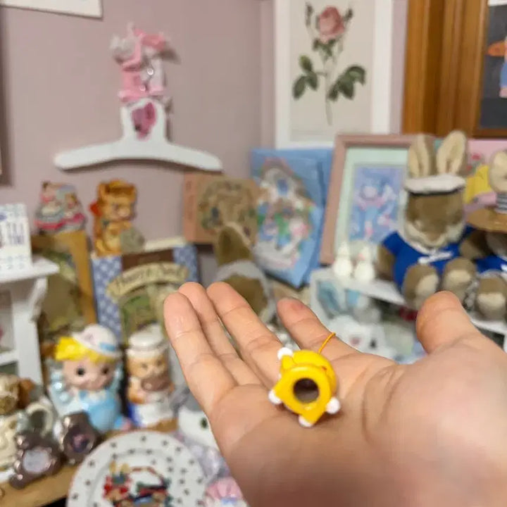 [BUNJANG] Vintage Yellow Doraemon Keychain Strap / 고전 노란 도라에몽 키링 스트랩