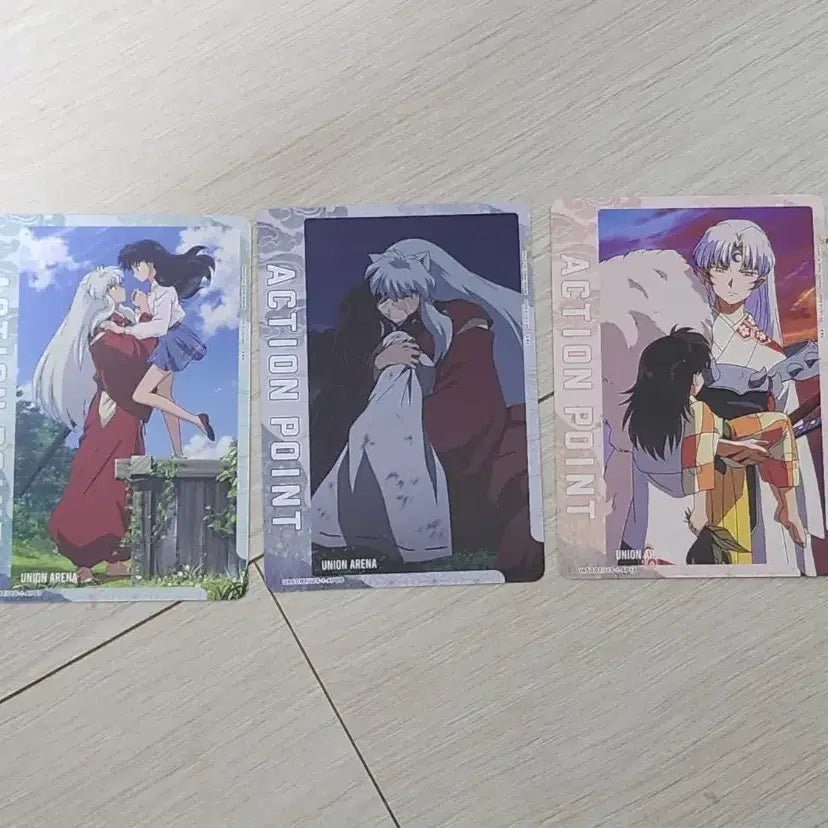 [BUNJANG] Inuyasha Union Arena Action Point Card Set (3 Types) / 이누야샤 유니온 아레나 액션 포인트 카드 3종 일괄