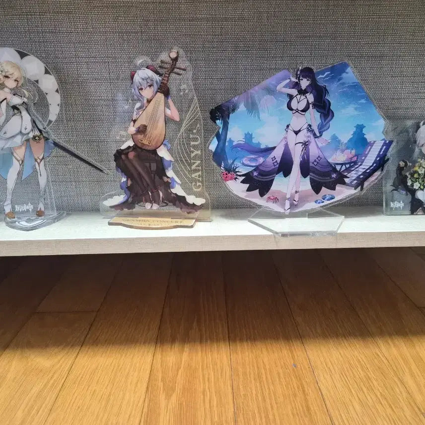 [BUNJANG] Genshin Impact Acrylic Stand Set (3 Types) / 원신 아크릴 4종 세트