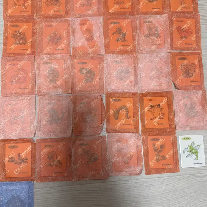 [BUNJANG] Pokemon 30th Anniversary First Edition Stickers Bundle (32 pcs) / 포켓몬 띠부씰 30주년 초판 38개 판매합니다