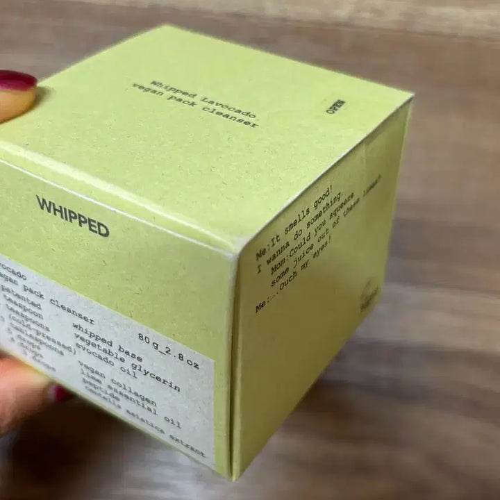[BUNJANG] W.H.I.P.P.E. Avocado Pack Cleanser 80g / 휩드 팩클렌저 80g 라보카도 /미개봉새상품