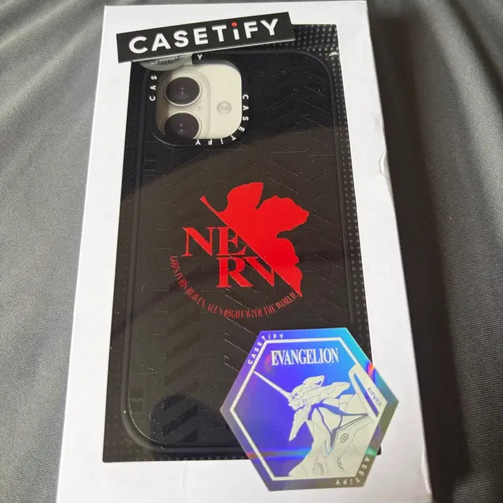 [BUNJANG] CASETiFY Evangelion NERV Custom Logo iPhone 17 Impact Case (MagSafe Compatible, Matte Black, Sealed) / 미개봉) 케이스티파이 에반게리온 NERV 커스텀 로고 아이폰 17 케이스