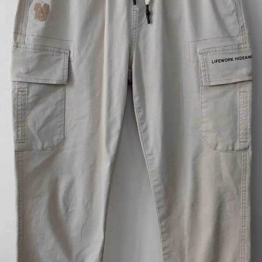 [BUNJANG] Lifework Cargo Jogger Pants Beige / 라이프워크 S/29 카고 조거. BG.