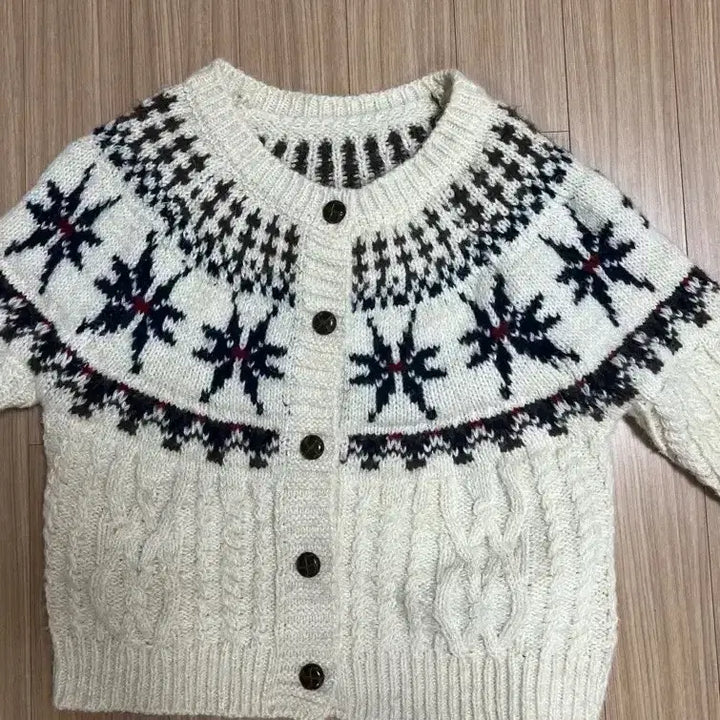 [BUNJANG] Ivory Knit Cardigan / 아이보리 니트 가디건