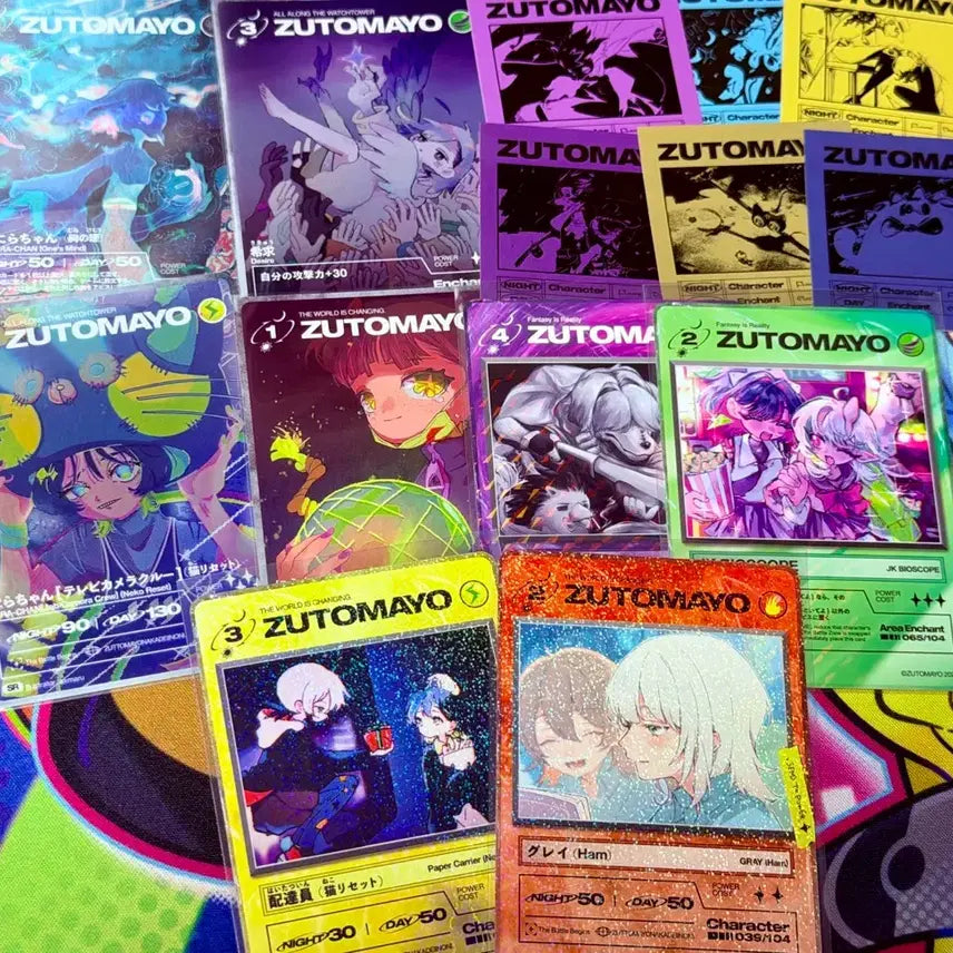 [BUNJANG] Zutto Mayoi 19 Types of Cards + 6 Sticker Set / 즛토마요 카드 19종 + 스티커 6장