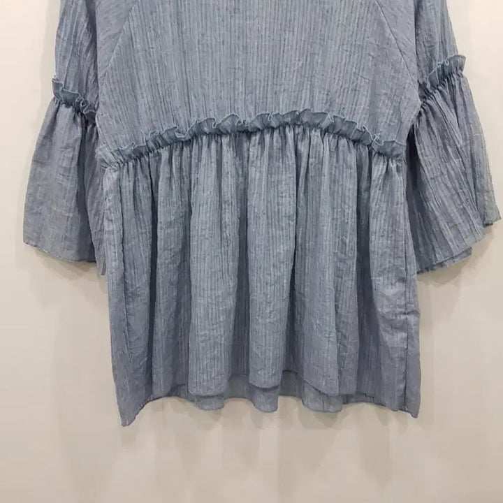 [BUNJANG] Vintage Frill Mori Girl Loose Fit 3/4 Sleeve Blouse / 빈티지 프릴 모리걸 하구미룩 루즈핏 7부 블라우스 여F R358