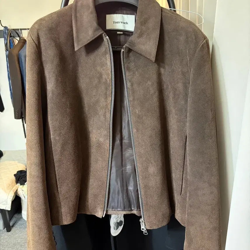[BUNJANG] Tonywack Brown Calf Suede Jacket (L) / [토니웩 카프 스웨이드 자켓 브라운 50(L)]