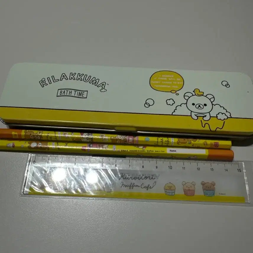 [BUNJANG] Rilakkuma Metal Pencil Case Set / 리락쿠마 철제필통세트