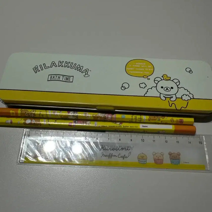 [BUNJANG] Rilakkuma Metal Pencil Case Set / 리락쿠마 철제필통세트