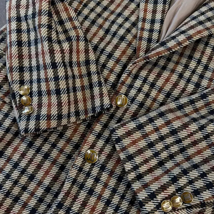 [BUNJANG] Daks Check Pattern Blazer Jacket / 닥스 체크 패턴 블레이저 자켓