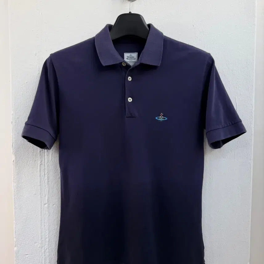 [BUNJANG] Vivienne Westwood Orb Logo Short Sleeve Polo T-Shirt / 비비안 웨스트우드 오브 로고 PK 반팔 티셔츠