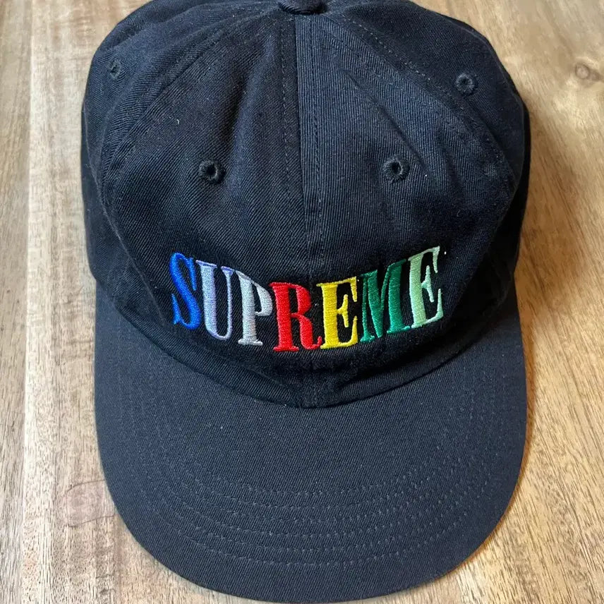 [BUNJANG] Supreme 20FW Multicolor Logo 6-Panel Ball Cap Black / 슈프림 20f/w 멀티컬러로고 6패널 볼캡 블랙