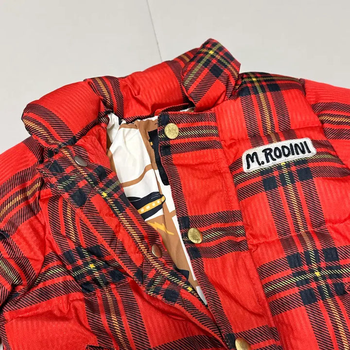 [BUNJANG] Mini Rodini Check Puffer Padding 80/86 / 미니로디니 체크 푸퍼패딩 80/86