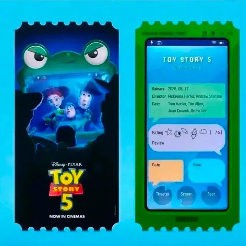[BUNJANG] Toy Story 5 Megabox Original Ticket / 토이 스토리 5 메가박스 오리지널 티켓
