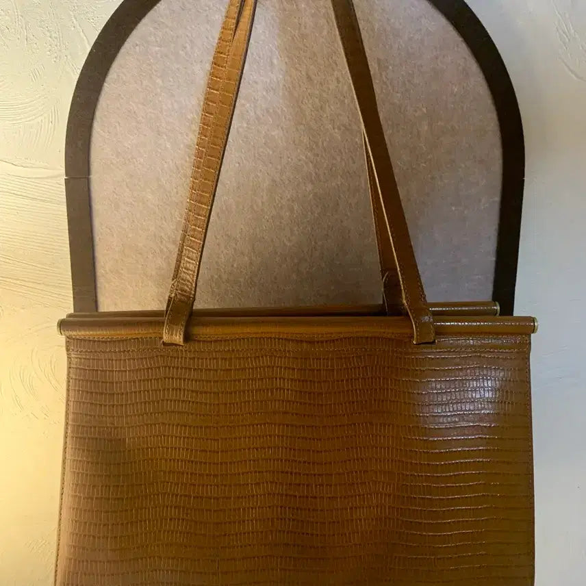 [BUNJANG] TUTIE Parallel Bag Lizard Brown / 투티에 파라렐백 리자드브라운