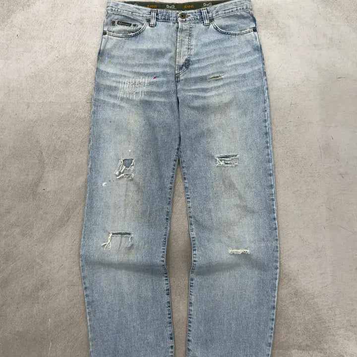 [BUNJANG] Dolce &amp; Gabbana Distressed Denim Pants / 돌체앤가바나 데님 팬츠
