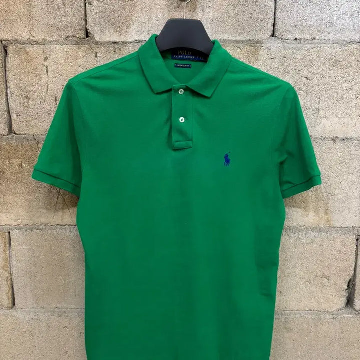 [BUNJANG] Polo Ralph Lauren Green Cotton Pique Polo T-Shirt / 폴로 랄프로렌 카라티 그린