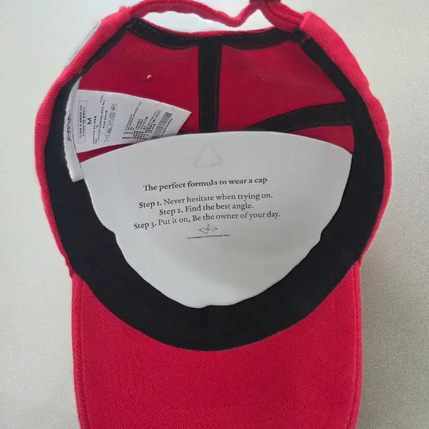 [BUNJANG] ETCE Cross Red Ball Cap (M Size) / etce 크로스 레드 볼캡 m사이즈