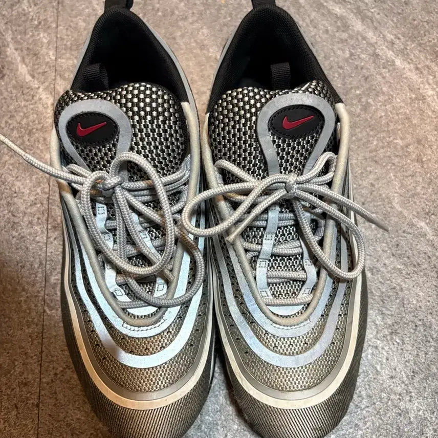 [BUNJANG] Nike Air Max 97 Silver/Black 255mm / 나이키 에어맥스97 실버 검흰 255