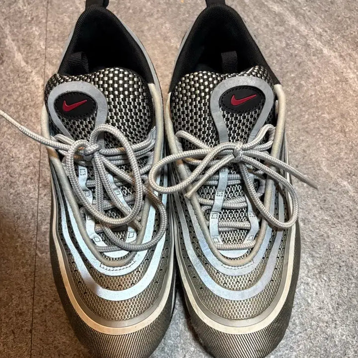 [BUNJANG] Nike Air Max 97 Silver/Black 255mm / 나이키 에어맥스97 실버 검흰 255