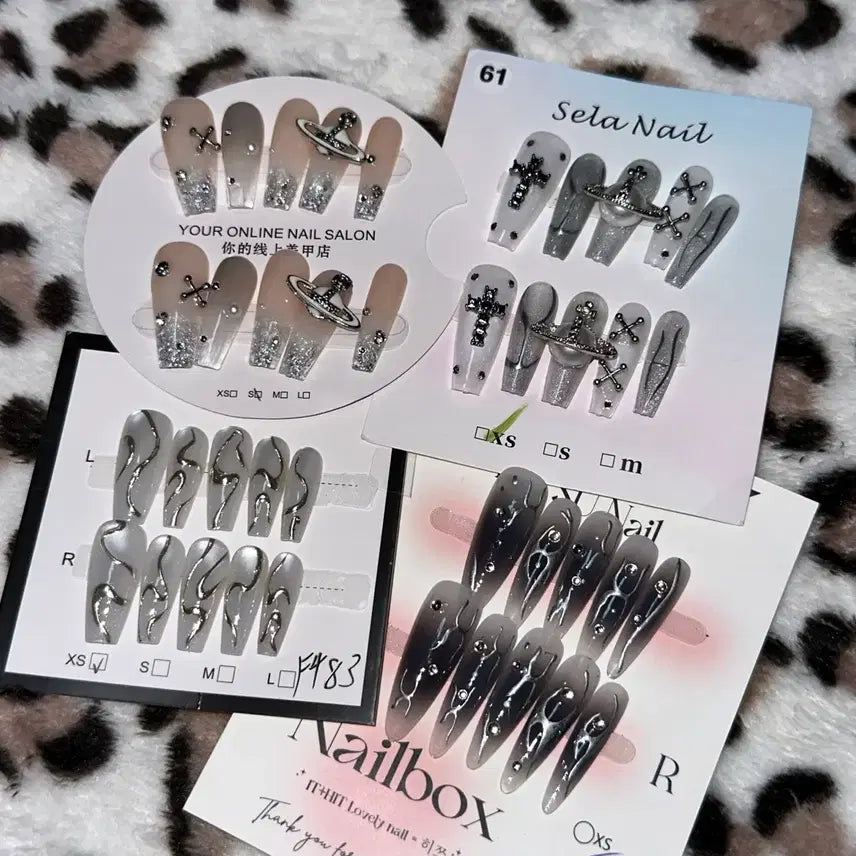 [BUNJANG] Y2K Style Nail Tips - Size S / y2k 네일팁 s사이즈