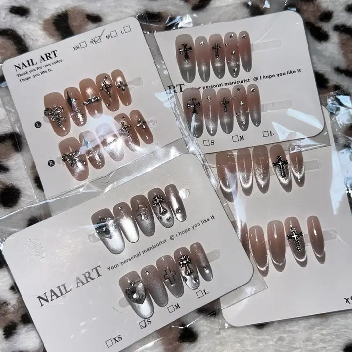 [BUNJANG] Y2K Style Nail Tips - Size S / y2k 네일팁 s사이즈