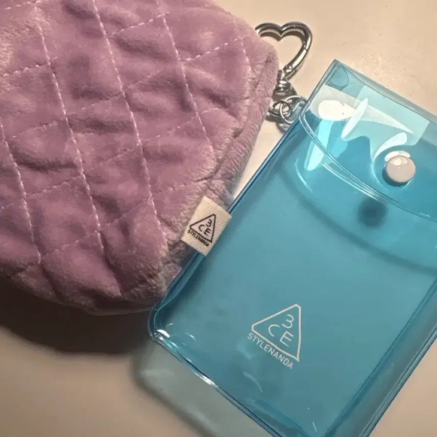 [BUNJANG] 3CE Style Nanda Pouch Blue/Lavender / 3CE 스타일난다 파우치 블루/라벤더