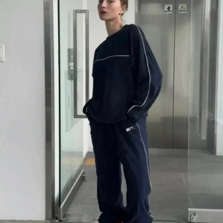 [BUNJANG] Ribbonbit Training Pants Navy / 리본빛 팬츠 ribbonbit