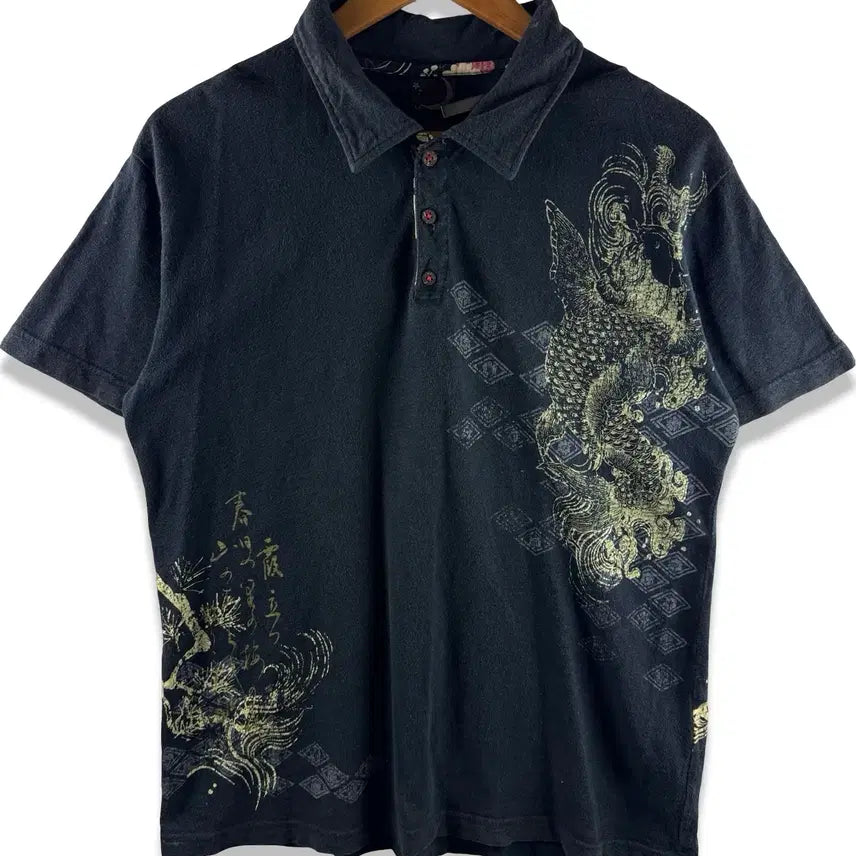 [BUNJANG] Oriental Dragon Koi T-Shirt / JPN 오리엔탈 드래곤 코이 티셔츠4132