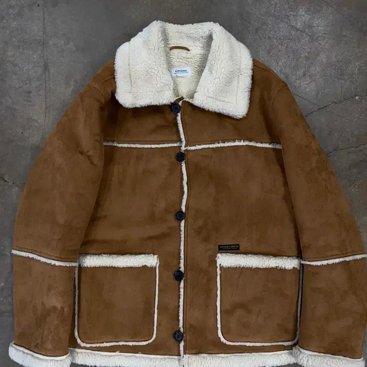 [BUNJANG] Covernat Suede Shearling Jacket / 커버낫 세무 무스탕 자켓