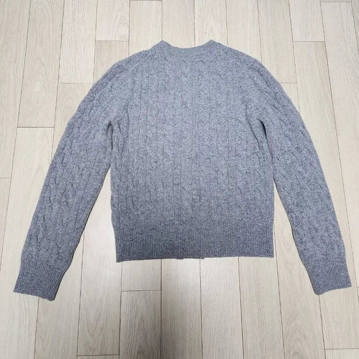 [BUNJANG] Beanpole Cable Knit Cardigan Grey L / 빈폴 케이블 니트 가디건 그레이  L
