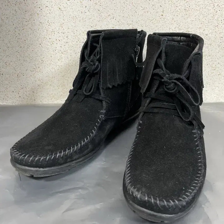[BUNJANG] Hush Puppies Suede Fringe Boots / (230)hush puppies 스웨이드 부츠.수술프린지