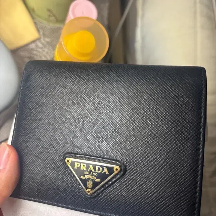 [BUNJANG] Prada Saffiano Wallet Black / 프라다 사피아노 반지갑 블랙