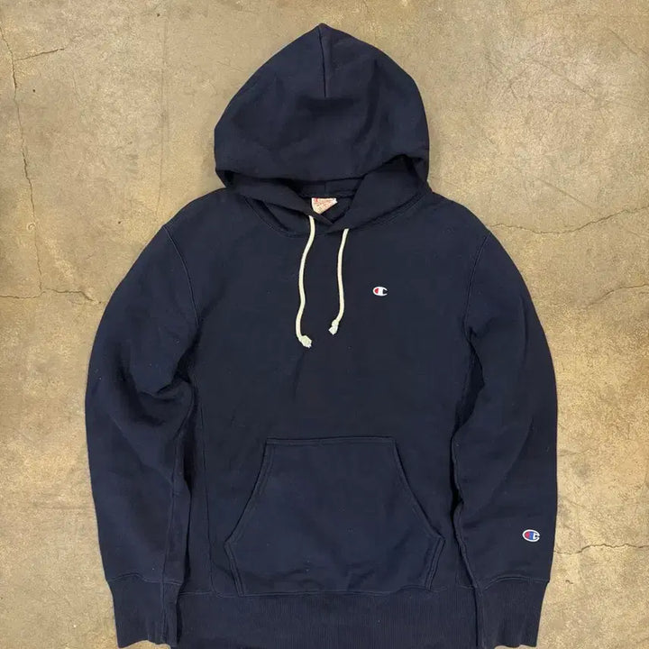 [BUNJANG] Champion Reverse Weave Hoodie Navy / 챔피온 리버스 위브 네이비 후드티