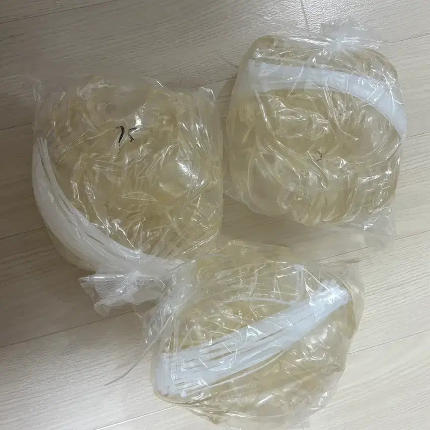 [SOLD OUT] 6cm 고무공 껍질 90개 말랑이 슬랑이 만들기 실리콘볼 +케이블타이