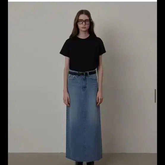 [BUNJANG] Queensrabbit Long Denim Maxi Skirt / 퀸스래빗 롱 데님 맥시 스커트
