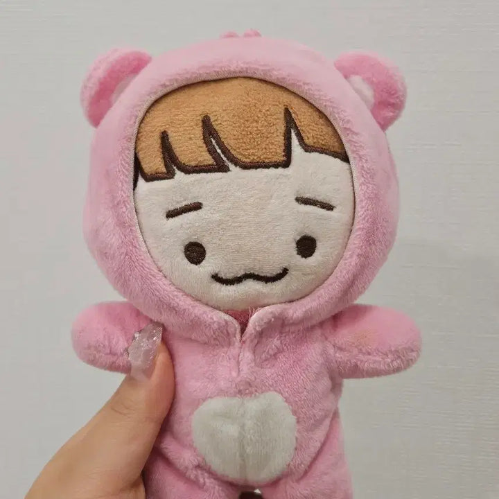 [BUNJANG] EXO Chen Jjobi Plush Doll (Pink Bear Outfit) / exo 엑소 첸 죠빠비 솜인형 비공굿