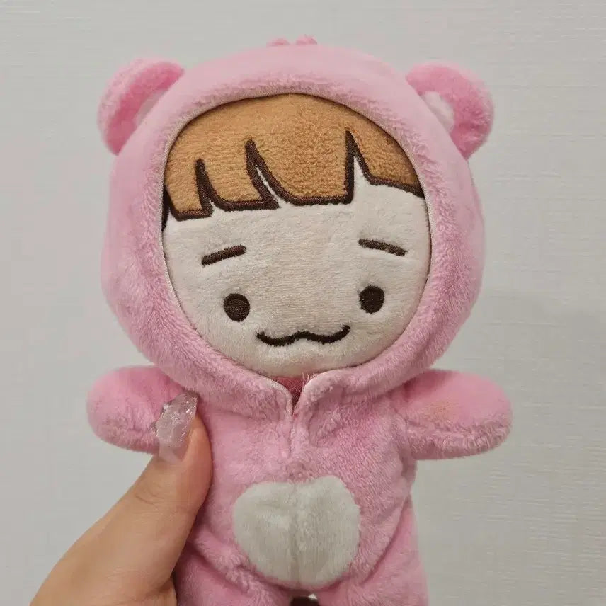 [BUNJANG] EXO Chen Jjobi Plush Doll (Pink Bear Outfit) / exo 엑소 첸 죠빠비 솜인형 비공굿