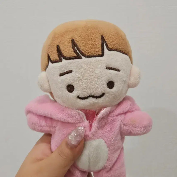 [BUNJANG] EXO Chen Jjobi Plush Doll (Pink Bear Outfit) / exo 엑소 첸 죠빠비 솜인형 비공굿