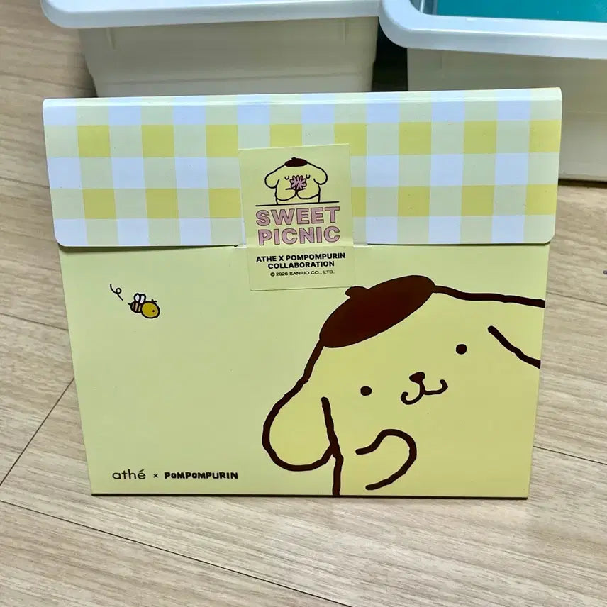 [BUNJANG] Ate X Pompompurin Vegan Mineral Sun Cream 50ml + Pouch Set / 아떼X폼폼푸린 비건 릴리프 무기자차 선크림 50ml + 파우치 SET